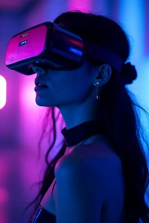 Live VR strip cam performer Nyx streaming in 360°