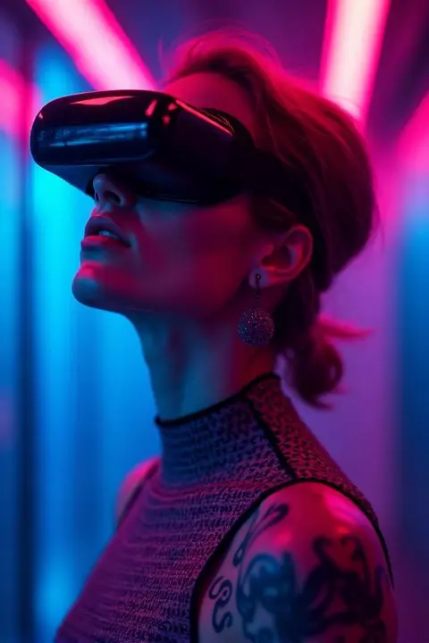 Live VR strip cam performer Aria streaming in 360°